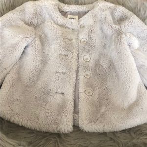 Toddler gray fur jacket